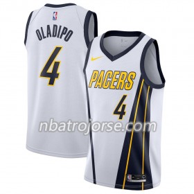 Män Indiana Pacers Tröja Victor Oladipo 4 2018-19 Nike Vit Swingman